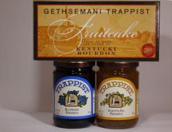 20 oz Kentucky Bourbon Fruitcake with Trappist Blueberry Preserve and Trappist Kadota Fig Preserve