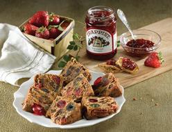 20 oz Kentucky Bourbon Fruitcake and Trappist Strawberry Prese